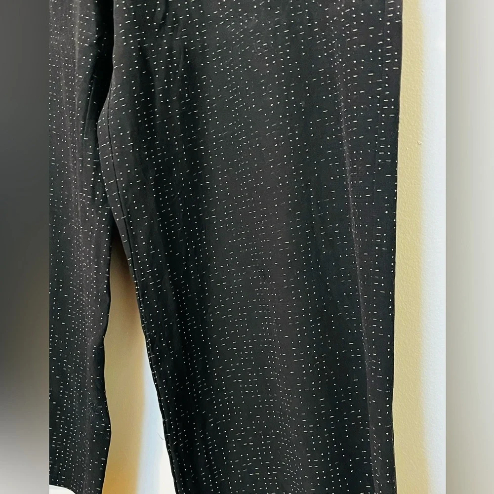 EILEEN FISHER The Future Is Female Wide Leg Crop Pants Tencel Viscose Morse Code